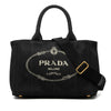 Prada Small Canvas Canapa Logo Tote Secondhand