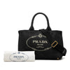 Prada Small Canvas Canapa Logo Satchel Secondhand