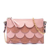 Secondhand Burberry Scalloped Leather and Suede Peyton Crossbody
