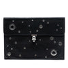 Alexander McQueen Leather Grommet Studded Skull Clutch Secondhand