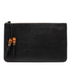 Gucci Calfskin Bamboo Tassel Clutch Secondhand
