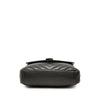 Saint Laurent Medium Chevron Sheepskin Monogram Monochrome College Bag Secondhand