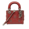 Dior Mini Embossed Calfskin Cannage Studded Flower Lady Dior Secondhand