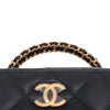 Chanel Mini CC Quilted Lambskin Chain Top Handle Vanity Case Secondhand