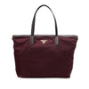 Prada Saffiano Trimmed Tessuto Satchel Secondhand