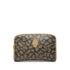 Saint Laurent Coated Canvas Giraffe Print Clutch Secondhand
