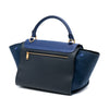 Celine Small Bicolor Calfskin and Suede Trapeze Satchel Secondhand