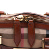 Burberry House Check Canvas Bridle Orchard Satchel Secondhand