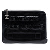Chanel Distressed Calfskin Je Ne Suis Pas En Solde Clutch Secondhand