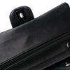 Chanel Medium Classic Chevron Lambskin So Black Double Flap Secondhand