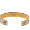 Louis Vuitton Gold Tone Monogram Jonc Cuff Bracelet Secondhand