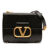 Valentino Grained Calfskin Stud Sign Shoulder Bag Secondhand