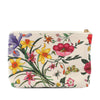 Gucci Medium Cutout Leather and Flora Canvas Traforata Flap Crossbody Secondhand