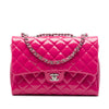Chanel Large CC Quilted Patent Double Compartment Flap Secondhand