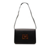 Ferragamo Leather Wooden Gancini Shoulder Bag Secondhand