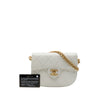 Chanel CC Quilted Calfskin Round Moon Messenger Flap Secondhand
