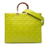 Fendi Medium Zucca Embossed Leather Sunshine Shopper Tote Secondhand