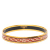 Hermès Narrow Mosaic Style Geometric Pattern Enamel Bangle 65 Secondhand