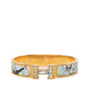 Hermès Narrow Enamel Dans Les Nuages Clic H Bracelet PM Secondhand