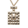 Chanel CC Gold Plated Strass Perfume Bottle Pendant Necklace Secondhand