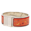 Hermès Wide Enamel Moon and Stars Loquet Bangle Secondhand
