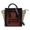 Celine Nano Tricolor Calfskin and Suede Luggage Tote Secondhand