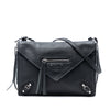 Balenciaga Leather Papier Triple Zip Around XS Crossbody Secondhand