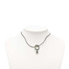 Gucci Leather and Sterling Silver Venus Symbol Pendant Necklace Secondhand