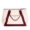 Balenciaga Canvas Navy Cabas Tote M Secondhand