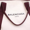 Balenciaga Canvas Navy Cabas Tote M Secondhand