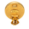 Chanel Gold Plated Faux Pearl Round Clip On Earrings Secondhand