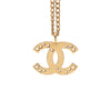Chanel CC Gold Plated Star Cutout Pendant Necklace Secondhand