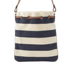 Miu Miu Striped Canvas Logo Drawstring Handbag Secondhand