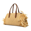 Miu Miu Raffia Straw Fringe Satchel Secondhand