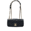 Chanel Small CC Quilted Lambskin and Tweed Chain Flap Secondhand