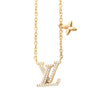 Louis Vuitton Gold Plated Crystal LV Iconic Necklace Secondhand