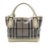 Burberry Smoked Check Coated Canvas Handbag Secondhand
