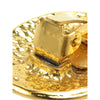 Chanel CC Gold Plated Oval Clip On Earrings Secondhand