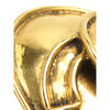 Chanel CC Gold Plated Oval Clip On Earrings Secondhand