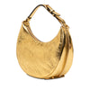 Fendi Small Metallic Leather Fendigraphy Hobo Secondhand