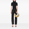 Fendi Small Metallic Leather Fendigraphy Hobo Secondhand