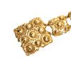Chanel Wide Gold Plated Square Hammered Chain Belt Secondhand