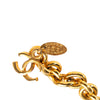 Chanel Wide Gold Plated Square Hammered Chain Belt Secondhand