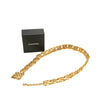 Chanel Wide Gold Plated Square Hammered Chain Belt Secondhand