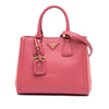 Prada Bicolor Saffiano Lux Satchel Secondhand