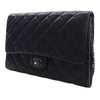 Chanel CC Quilted Lambskin Flap Clutch with Chain Secondhand