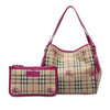 Burberry Small Haymarket Check Coated Canvas Canterbury Tote Secondhand