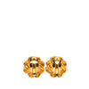 Chanel Gold Plated Faux Pearl Twisted Rope Clip On Earrings Secondhand