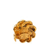Chanel Gold Plated Faux Pearl Twisted Rope Clip On Earrings Secondhand