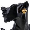 Chanel CC Gold Plated Round Clip On Earrings Secondhand
